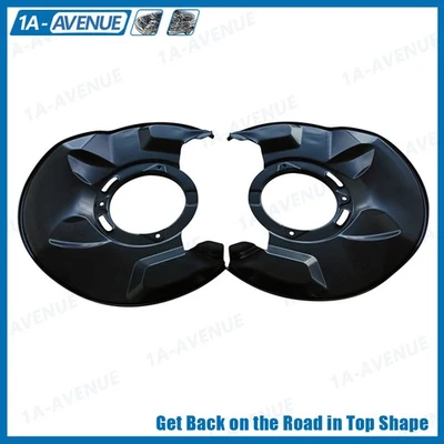 Front Driver & Passenger Side Brake Dust Shield Set For 14 - 17 Honda Accord New - Image 1 of 4