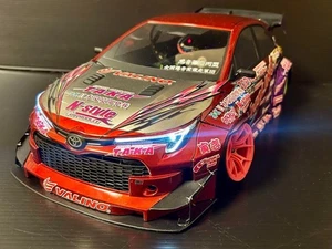 Addiction 1/10 RC Car Painted Body Toyota GR Corolla PANDEM TAKA Vinyl - Picture 1 of 9