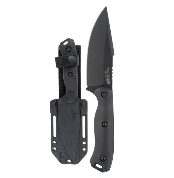 Faca de lâmina fixa KA-BAR Becker 9,3" Drop Point, preta - BK18BK - Imagem 1 de 1