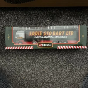 CORGI TY87010 'DAF '95 CAB & CURTAINSIDE TRAILER - EDDIE STOBART' 1:64 MIB/BOXED - Picture 1 of 2