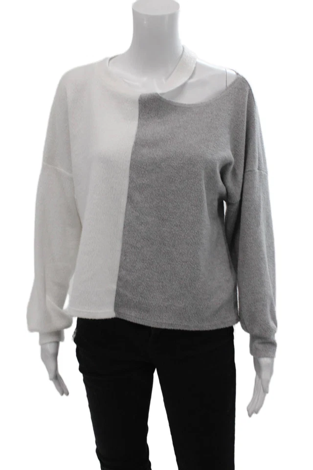 Vintage Havana Womens Long Sleeves Sweatshirt White Grey Size Small - Image 1 of 4