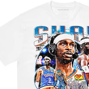 SGA T-SHIRT shai gilgeous alexander thunder vtg rap hip hop graphic streetwear - Picture 1 of 4