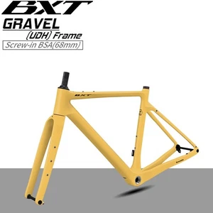 Cuadro de bicicleta de grava de carbono 700*47C disco eje pasante ciclocross cuadro de bicicleta - Imagen 1 de 32