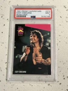 1991 Pro Set Ozzy Osbourne Superstars PSA 9 Black Sabbath Low Pop - Bild 1 von 2