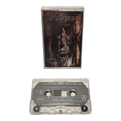 Native Tongue by Poison Cassette Tape 1993, Capitol Records Rock Music Tested  - Image 1 of 4