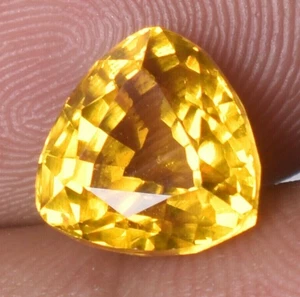 AAA+ Natural Oregon Sunstone 6.15 Ct Trillion Cut Rare Loose Gemstone 4 Jewelry - Picture 1 of 5