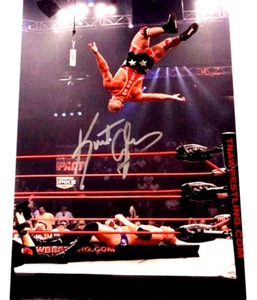 ¡FOTO KURT ANGLE WWE HOF FIRMADA TNA 8X12!!¡! - Imagen 1 de 1