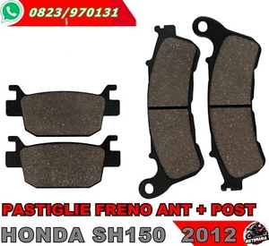 KIT PASTIGLIE FRENO  ANTERIORI E POSTERIORI HONDA SH 300 I 2007 2008 2009 - Foto 1 di 1