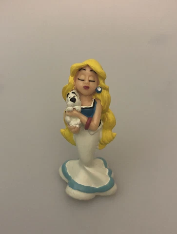 Vintage Asterix & Obelix Plastoy 1997 Falbala With Idefix Figure Goscinny Uderzo Cover