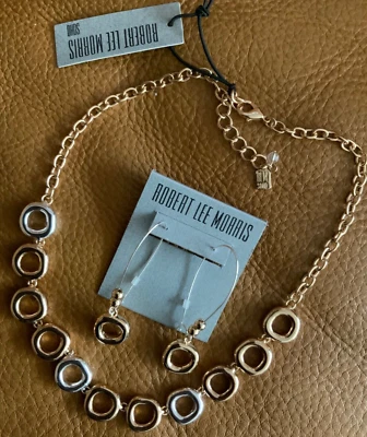 Robert Lee Morris SoHo Collar Pendientes Moda Conjunto Joyería NUEVO CON ETIQUETAS $126 Foto 1 de 4