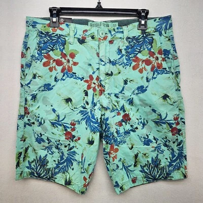 Pantalones Cortos Indigo Star Para Hombre Talla 33 Espuma de Mar Estampado Hawaiano Pantalones Cortos para Caminar Foto 1 de 4