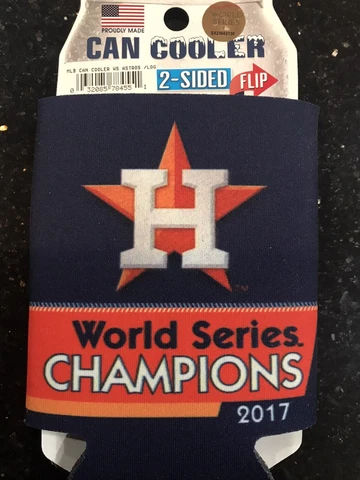 Houston Astros 2017 World Series Champions Can Koozie Cooler Holder Cover