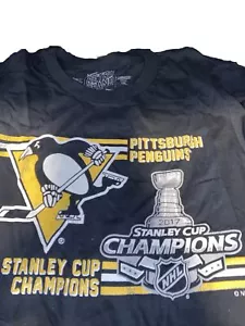 Camiseta Pittsburgh Penguins 2017 Stanley Cup Champions Para Hombre Nueva con Etiquetas - Imagen 1 de 5