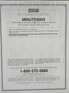 SCOTT 2016 MINUTEMAN SUPPLEMENT  #48 ***WE ARE A VETERAN SUPPORTING BUSINESS*** - Picture 1 of 4