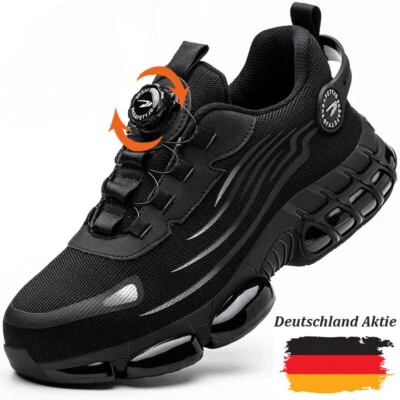 MARKENLOS Herren Leichte Arbeitsschuhe Damen Sicherheitsschuhe Stahlkappe S3 Sport Sneaker