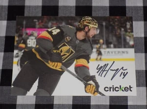Nic Hague Signed Vegas Golden Knights 5x7 Photo Cricket Wireless Promo - Picture 1 of 1