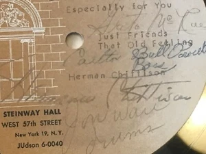 HERMAN CHITTISON- NOLA Studios Session ~ [METAL TEST PRESSING] Signed VERY RARE - Picture 1 of 5
