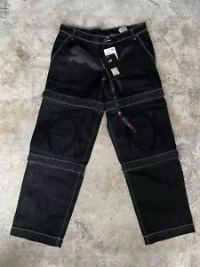 A$AP Rocky x Puma Knee Pad Pants Denim Size W34 Mens Washed Black NEW - Picture 1 of 12