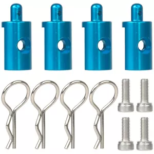Soportes de carrocería de aluminio RC postes de carcasa para chasis Tamiya CW-01 lonchera medianoche - Imagen 1 de 16