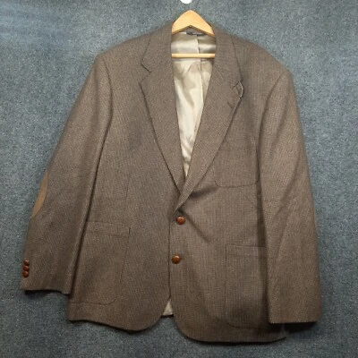 Chaqueta Blazer Orvis Para Hombres Talla 48 46R Lana 2 Botones Cuero Parche en el Codo EE. UU. DEFECTUOSA Foto 1 de 4