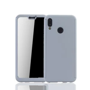 Etui Komórka Ochrona do Huawei P20 Lite Full Case Cover Ochrona wyświetlacza Bumper Szary - Zdjęcie 1 z 4