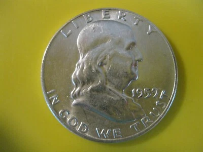 1959 D Franklin Half Dollar Choice BU!! - Image 1 of 2