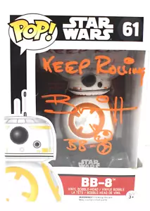 Funko Pop firmado por Brian Herring cantado Star Wars BB-8 certificado por la JSA - Imagen 1 de 3