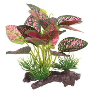 Artificial Water Plants Faux Plastic Tree Grass For Fish Tank Decor Landscape - Picture 1 of 4