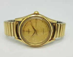 VINTAGE UNIVERSAL GENEVE POLEROUTER 138SS GOLD ZIFFERBLATTHAMMER AUTO MAN'S WAT / J032 - Bild 1 von 9