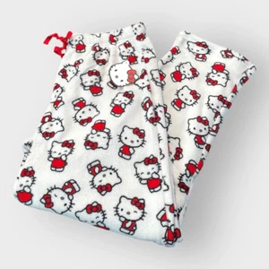 Hello Kitty Poses All Over” Fuzzy Soft Touch Pajama Pants Womens size Medium - Picture 1 of 12
