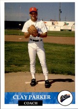 1994 Amarillo Dillas Collect-A-Sport 19 Clay Parker Pitching Coach Baseball Card