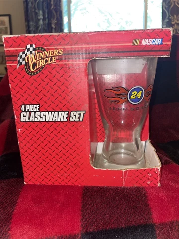 WINNERS CIRCLE NASCAR #24 JEFF GORDON 4PC GLASSWARE SET PILSNER BEER GLASSES Cover