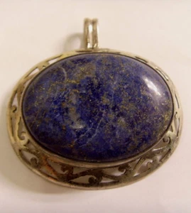 ooak aaa sterling silver guild artisan heirloom gem lapis lazuli pendant 46829 - Picture 1 of 8