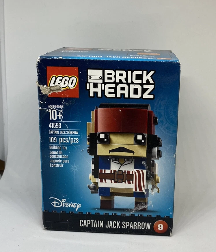 Último 1 LEGO Pirata del Caribe BRICKHEADZ CAPITÁN JACK SPARROW 41593 Sellado Foto 1 de 4