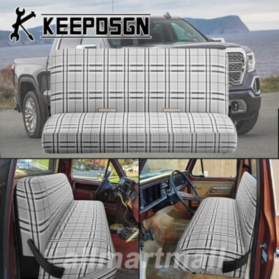 Cobertor de assento dianteiro tamanho completo para GMC Sierra C1500 caminhão antigo - Imagem 1 de 4