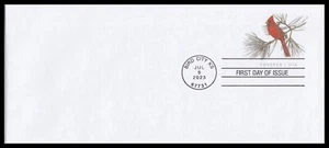 US U702 Northern Cardinal #9 regular stamped envelope WAG CDS FDC 2023 - Picture 1 of 1