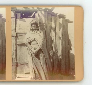 Hualapei Walapai indio nativo americano Arizona AZ c1900 C.C. Pierce Stereoview - Imagen 1 de 4