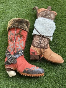 Western Christmas Stockings Set Of Two - Picture 1 of 10