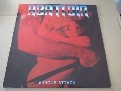 ABATTOIR -VICIOUS ATTACK- HARD TO FIND 1ST PRESS LP VINYL EXODUS SLAYER EX/NM - Image 1 of 4
