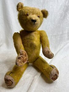 Early 1900's ~ ANTIQUE 14" TEDDY BEAR - Mohair Jointed Humpback Steiff?