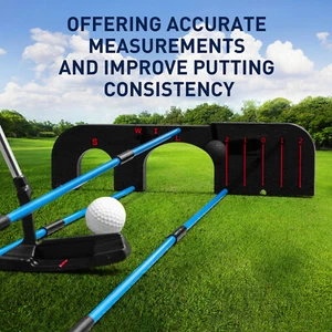 Golf Training Aid Tool Upgrade with 6 Pcs Golf Alignment Stick Cover Rods - Picture 1 of 9