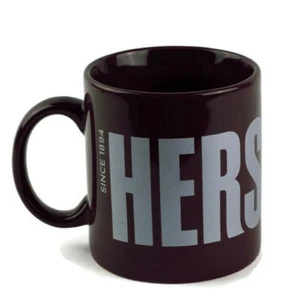 Taza de café marrón Hersheys Since 1894 Silver Spellout 18 oz mango galería - Imagen 1 de 12