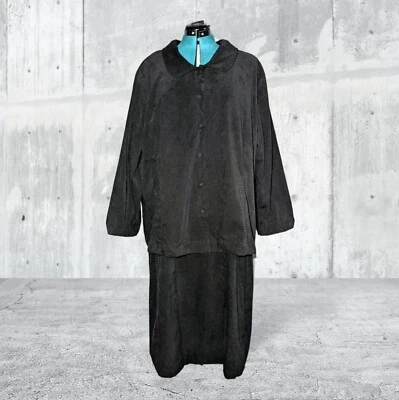 VICTORIA HOLLEY Negro Sólido Vestido Traje Chaqueta PLUS Talla 26 WP PETITE Sin Mangas Foto 1 de 4