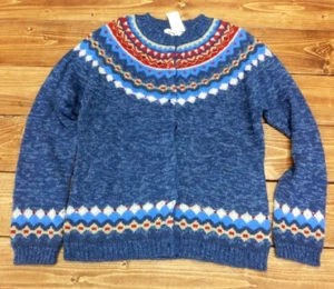 Rene Deli knit cardigan blue unused from Japan - Picture 1 of 4