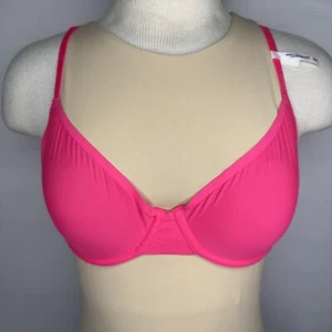 Reggiseno Smoothez Aerie copertura completa rete trasparente sfoderato ferretto rosa caldo 36B NUOVO - Foto 1 di 6