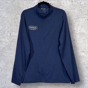 Travis Mathew Surfside Jacket Mens Large Blue Golf Full Zip Rombauer Logo NWT - Picture 1 of 11