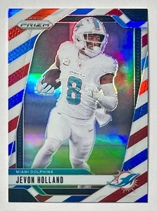 Prizm Jevon Holland 2024 RWB Prizm Refractor SP #180 rojo blanco azul delfines NFL - Imagen 1 de 12