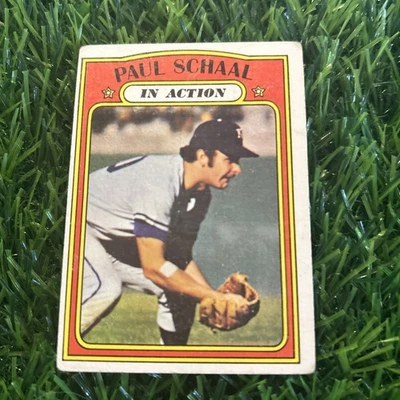 Tarjeta de béisbol 1972 Topps Paul Schaal en acción Kansas City Royals #178 A96 Foto 1 de 2