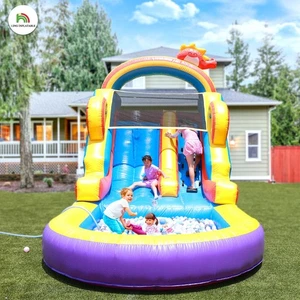 6.4m PVC Commercial Inflatable Water Slide Bounce House w/Blower for Kids Adults - Picture 1 of 10