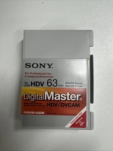 Sony PHDVM-63DM | HDV 63 min Digital Master Mini Cassette. ML0002 Free Postage - Picture 1 of 2